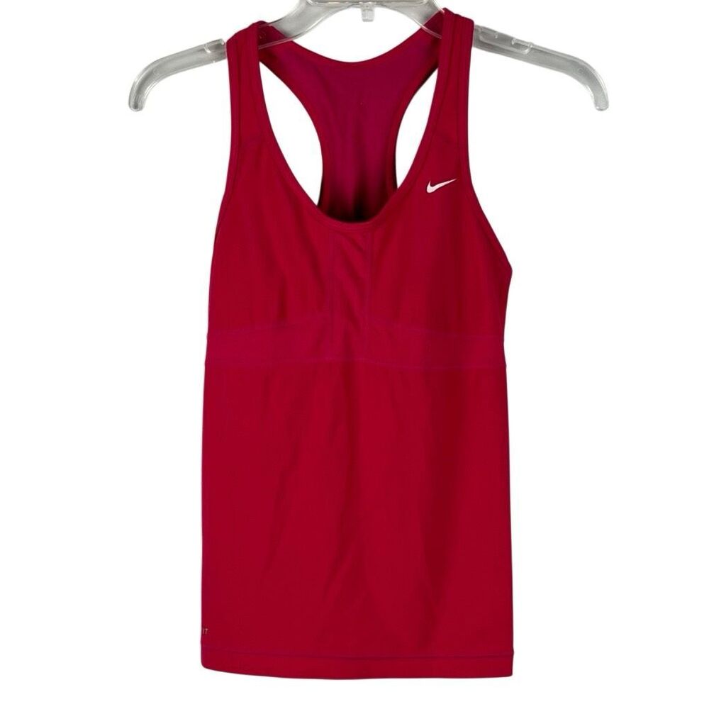 Nike Dri-FIT Fuchsia/Hot Pink Athletic Tank Top Small